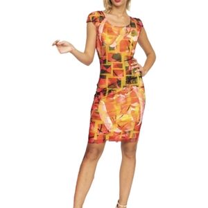 Eroke Colorful Abstract Mini Dress